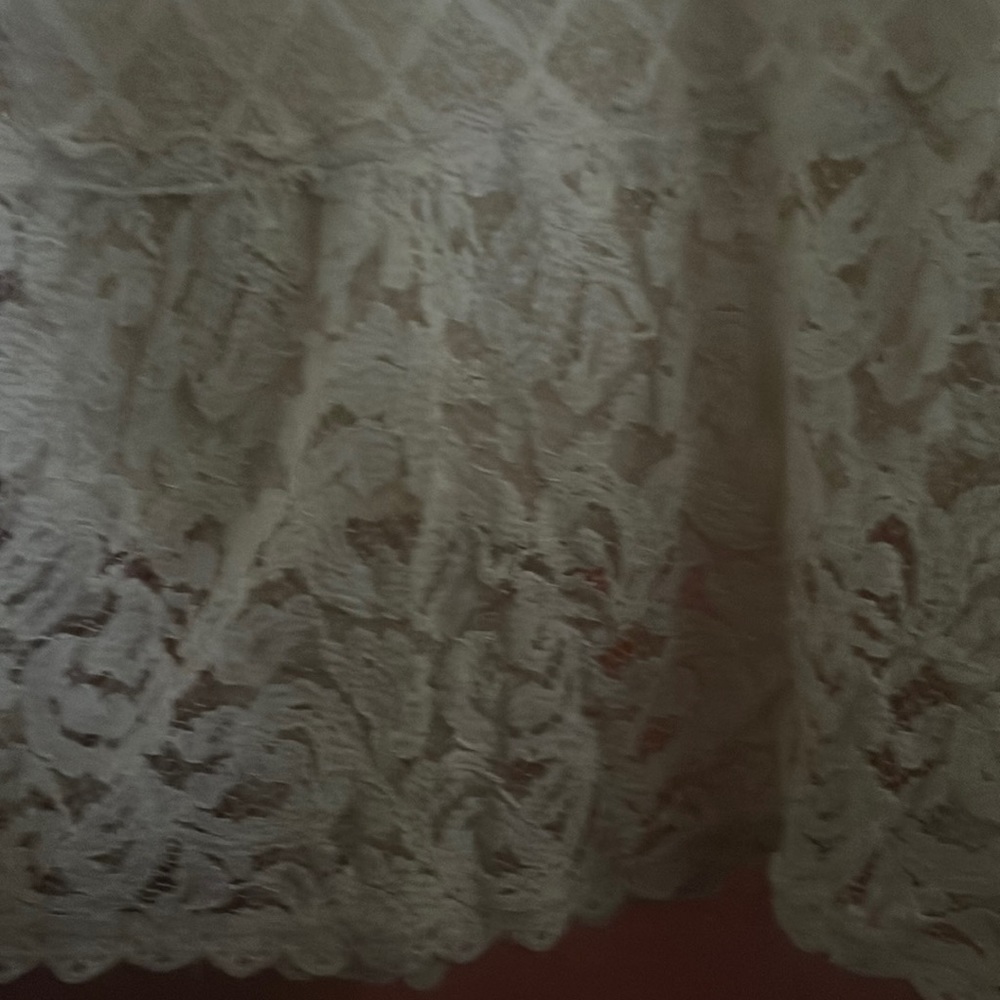 Beautiful white lace maxi skirt
